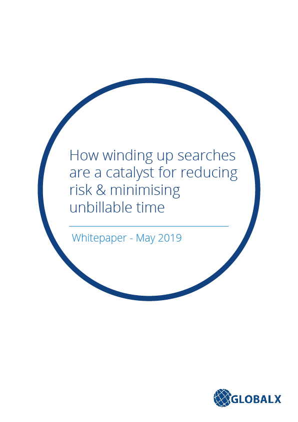 Whitepaper: How winding up searches are a catalyst for reducing risk & unbillable time