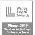 welsh Legal awards winner 2019